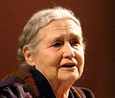 Doris Lessing at the 2006 Cologne Literature Festival in Germany. Photo: Elke Wetzig