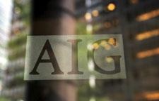 The AIG logo is shown Wednesday, Sept. 17, 2008 in New York. (AP Photo/Mark Lennihan)