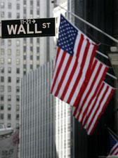 A street sign for Wall Street is shown Wednesday, Sept. 17, 2008 in New York.  (AP Photo/Mark Lennihan)