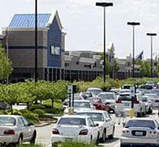 A Wal-Mart store is seen among other &quot;big-box&quot; retailers in the mile-and-a-half-long Chesterfield Commons strip mall, Wednesday, May 9, 2007, in the Chesterfield Valley flood plain of St. Louis. (AP Photo/Tom Gannam)