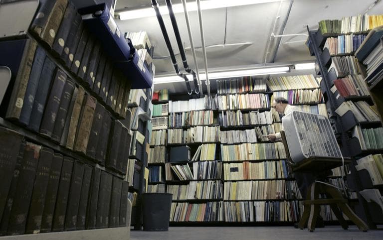 The basement of the Newark Public Library. (AP)