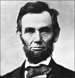 Abraham Lincoln, 1863.