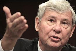 Former Florida Sen. Bob Graham, chair, Commission on the Prevention of Weapons of Mass Destruction Proliferation and Terrorism, testifies on Capitol Hill in Washington, Thursday, Dec. 11, 2008, before the Senate Homeland Security and Governmental Affairs Committee. (AP)