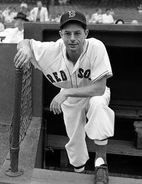Boston Red Sox outfielder Dom DiMaggio, Sept. 28, 1949. (AP)