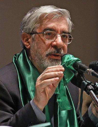 Opposition presidential candidate and former Prime Minister Mir-Hossein Mousavi. (Wikipedia)