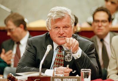 Sen. Edward Kennedy presides over a hearing on health care reform in June 1994 on Capitol Hill. Twenty-five years later, as reform legislation enters its &quot;make-or-break&quot; period, how will the cause fare without its great champion there to run the show? (AP Photo) 