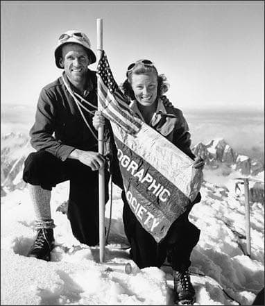 Brad and Barbara on the summit of Mt. Bertha.