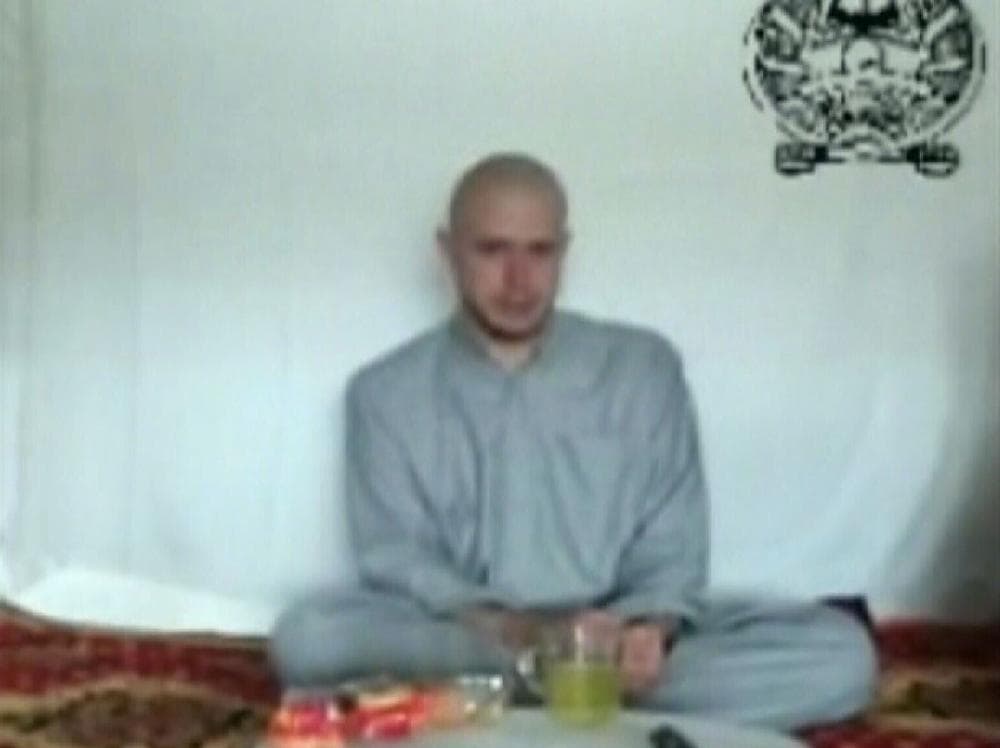 This video frame grab taken from a Taliban propaganda video released Saturday, July 18, 2009  shows Pfc. Bowe R. Bergdahl, 23, of Ketchum, Idaho, who went missing from his base in eastern Afghanistan June 30. The Pentagon on Sunday confirmed that the American soldier who went missing from his base in Afghanistan has been captured and identified him as a private from Idaho serving with an Alaska-based infantry regiment. The Defense Department released the name of Pfc. Bergdahl one day after he was seen in a video posted online as saying he was &quot;scared I won't be able to go home.&quot; (AP Photo/Militant Video)