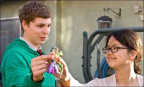 Michael Cera (left) and Charlyne Yi in their new film, &quot;Paper Heart.&quot; (Photo courtesy of Paper Heart)