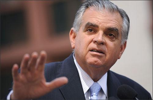 Transportation Secretary Ray LaHood talks about the &quot;Cash for Clunkers&quot; program in Washington, DC, on July 27, 2009. (AP)