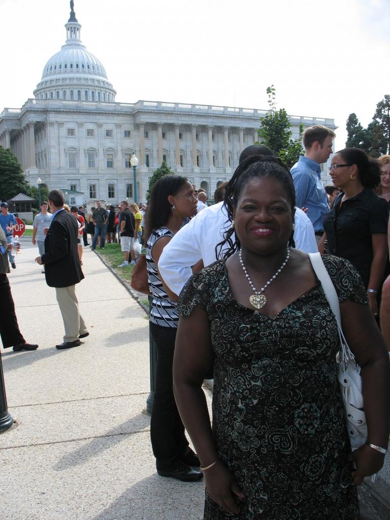 Barbara Arnwine at the Capitol. (Monica Brady-Myerov/WBUR)
