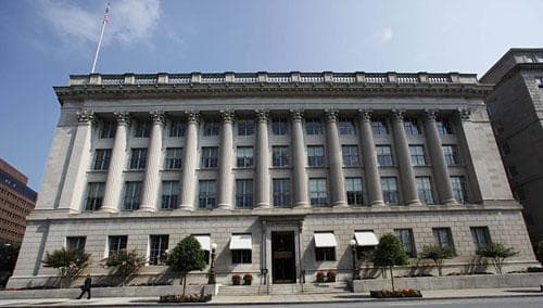 The United States Chamber of Commerce building in Washington, seen in August 2009. (AP)