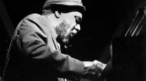 Jazz pianist Thelonious Monk performs at the Newport Jazz Festival in Newport, R.I. on July 5, 1963. (AP Photo)