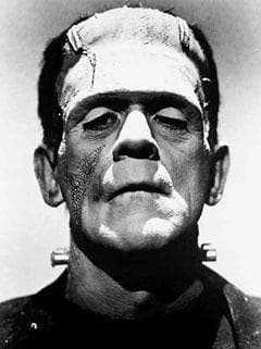 Actor Boris Karloff in the role of the Frankenstein monster, 1931.