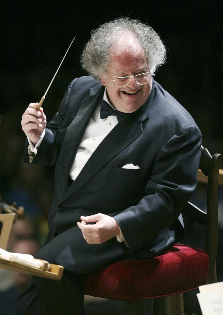  James Levine conducts the Boston Symphony Orchestra on its opening night performance at Tanglewood in July 2006. (AP)