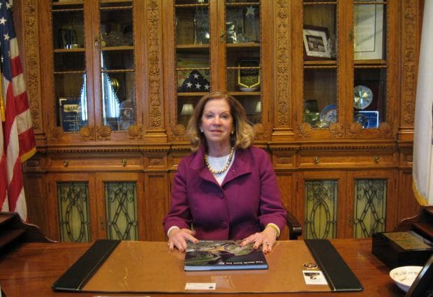 Massachusetts Senate President Therese Murray in her office at the State House. (Sarah Bush/WBUR)
