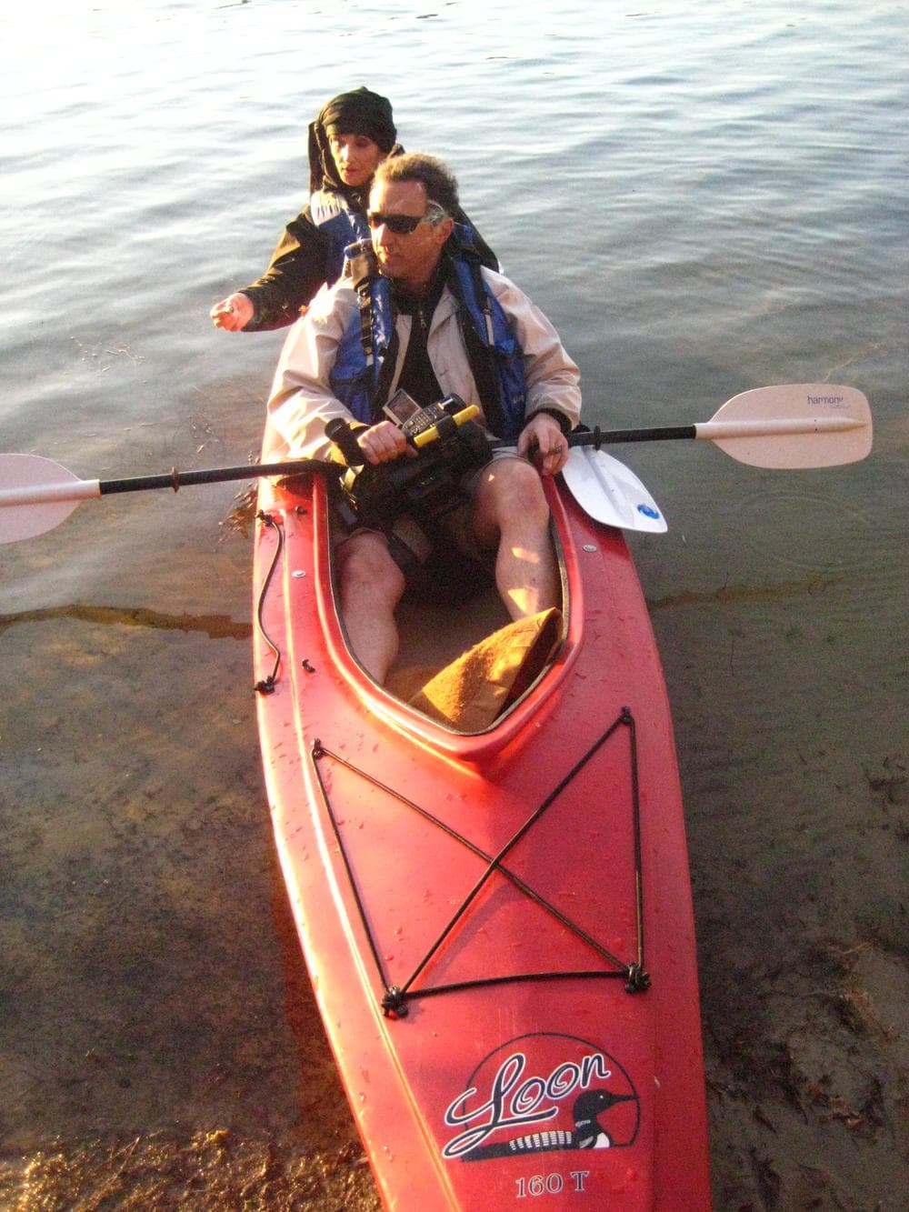 Kotsonis and Moth kayacking in 2008 in Cape Cod. (Margaret Moth/Stef Kotsonis)