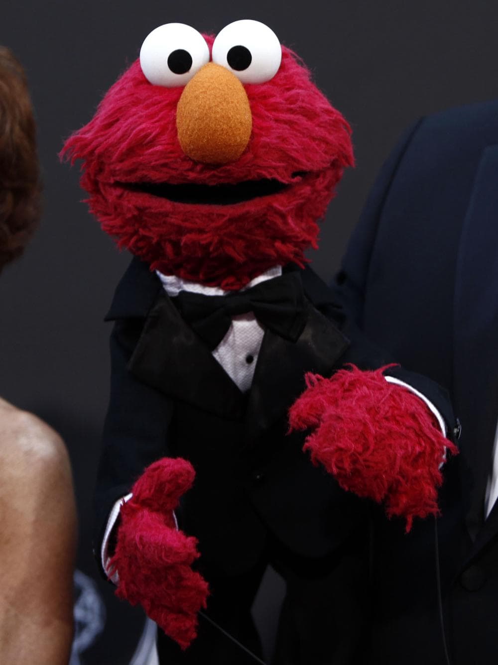 Elmo, of the children's television show Sesame Street, arrives at the Daytime Emmy Awards on Sunday Aug. 30, 2009, in Los Angeles. (AP)