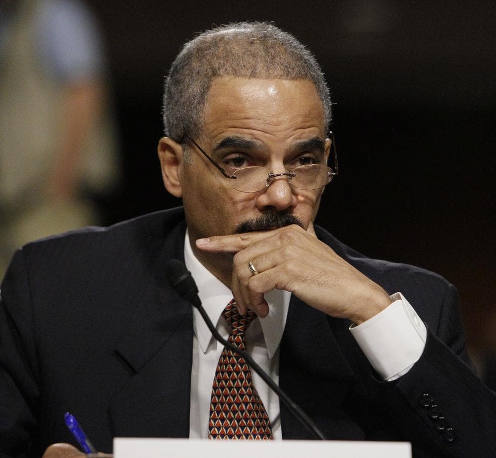 Attorney General Eric Holder testifies on Capitol Hill in Washington, Wednesday, Nov. 18, 2009, before the Senate Judiciary Committee hearing on Justice Department oversight. (AP)