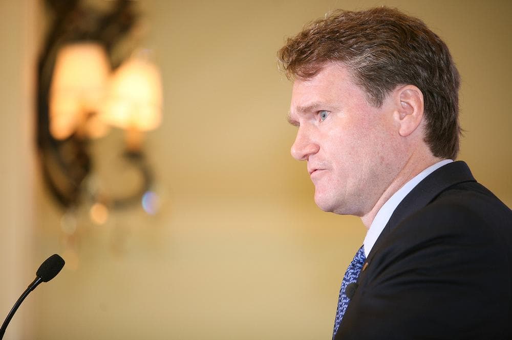 A steep and dramatic career in New England banking could soon place Brian Moynihan at the helm of the largest bank in the nation.  (Courtesy Greater Boston Chamber of Commerce)