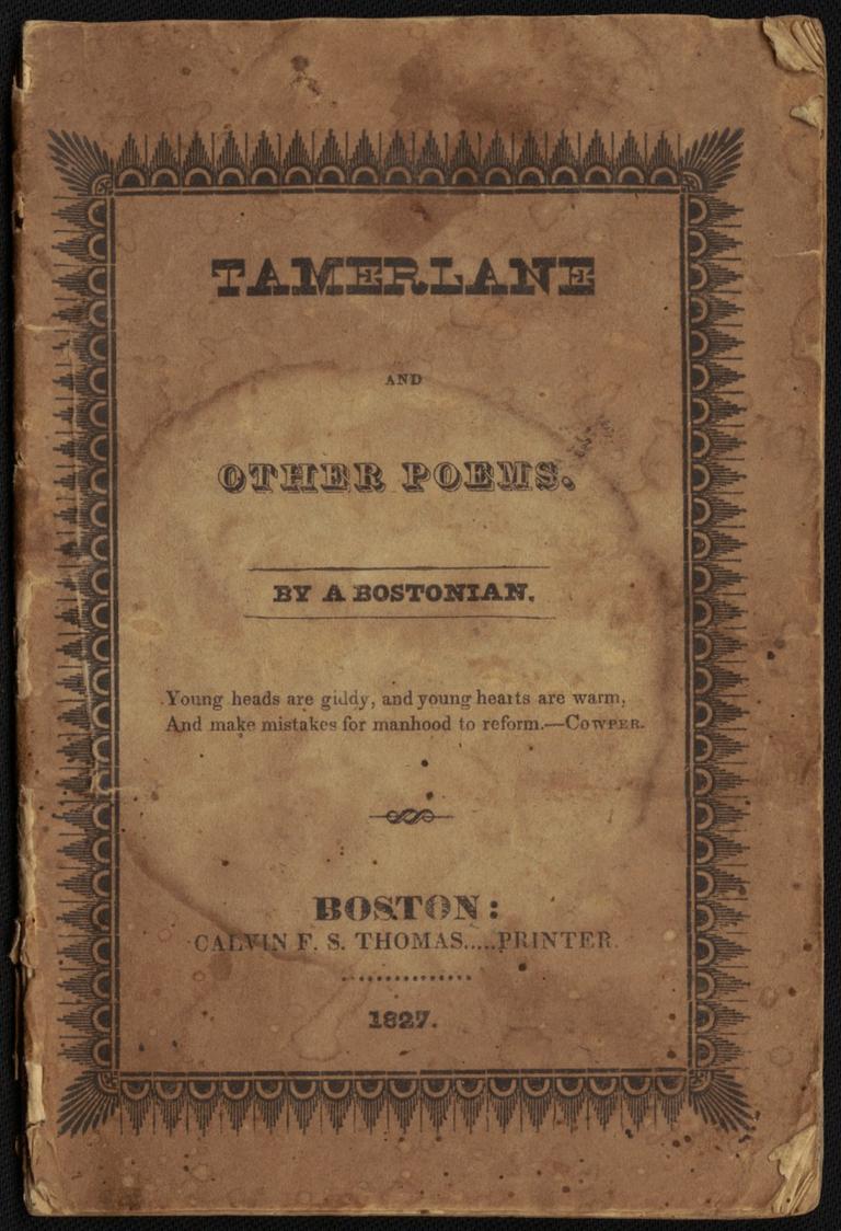 Proof that Poe didn't hate Boston? Exhibit A: (Courtesy Boston Public Library) 