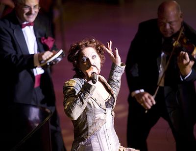 Amanda Palmer performs with the Boston Pops in 2007.  (Courtesy Photo)