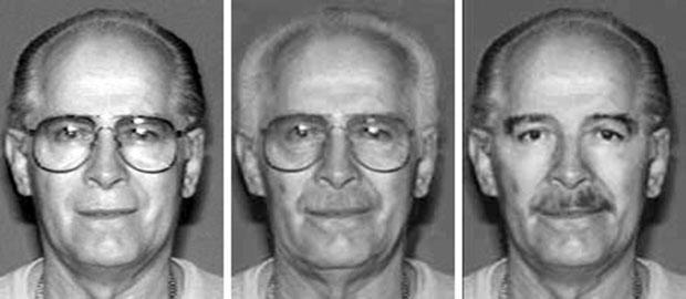     A 1994 photograph of James &quot;Whitey&quot; Bulger, left, and two age-enhanced photographs produced in 2008, appear on the FBI's list of 10 most wanted fugitives.