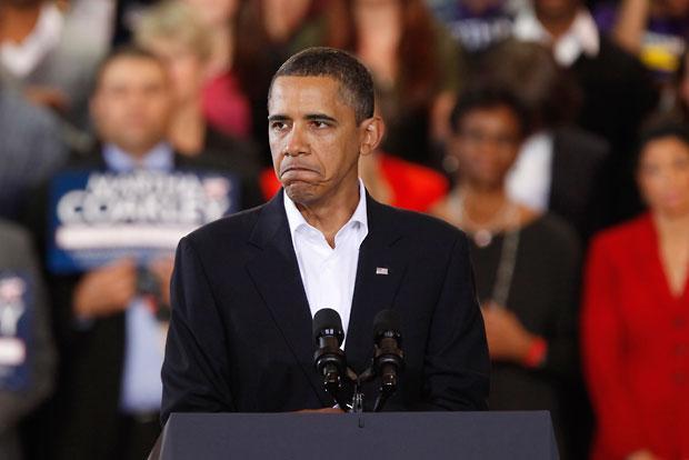 President Obama campaigned for Democrat Martha Coakley on Sunday at Northeastern University. (Michael Dwyer/AP)