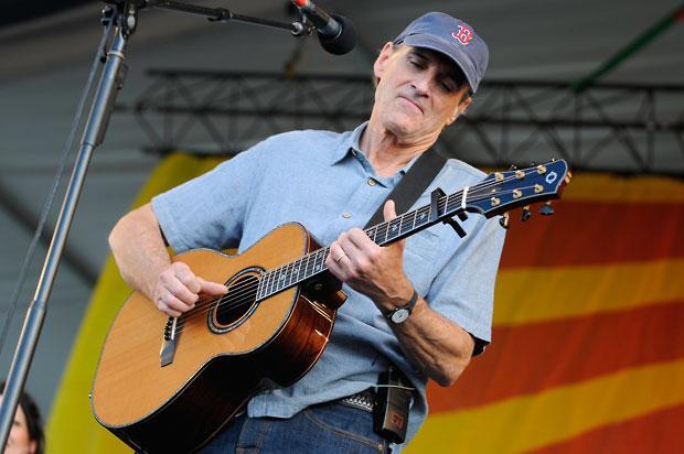 James Taylor performed at the New Orleans Jazz and Heritage Festival on April 25, 2009. (Cheryl Gerber/AP)
