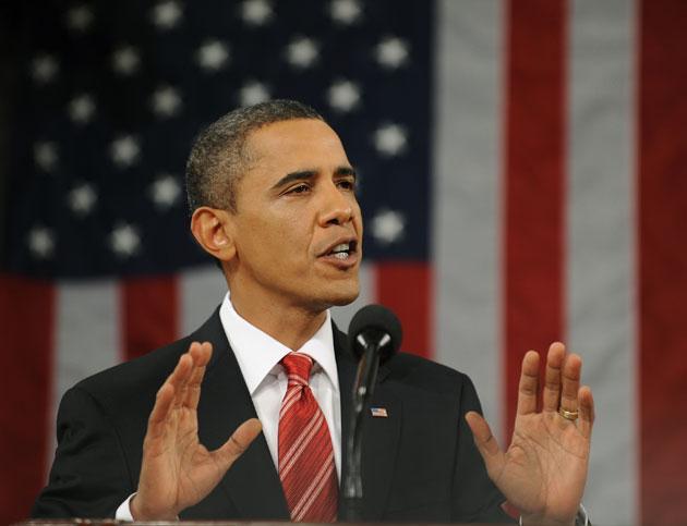 President Obama delivered his first State of the Union address Wednesday before a joint session of Congress. (AP)