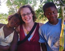 Fayerweather teacher Lauren Mueller visiting Matenwa in Haiti. (Fayerweather School, 2009)