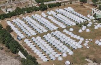 Congress Camp in Haiti where 400 ShelterBox tents have been set up. (Mark Pearson/ShelterBox)