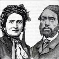 A drawing of William and Ellen Craft (New York Historical Society).