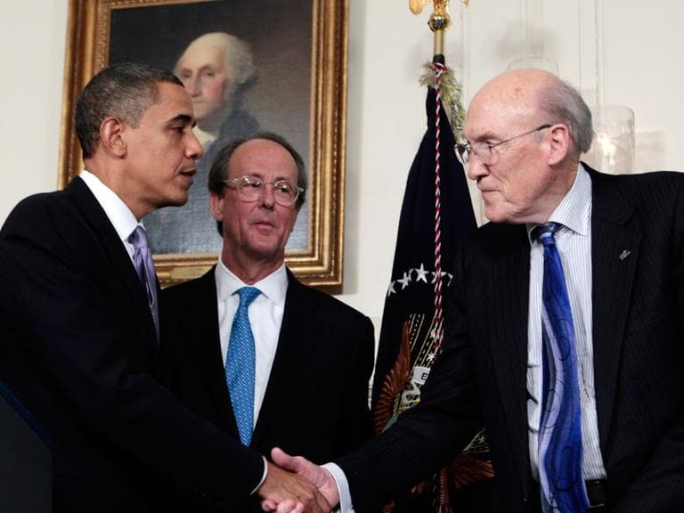 President Obama on Thursday named former Wyoming Republican Sen. Alan Simpson, right, and Erskine Bowles, President Clinton’s former chief of staff, to serve as co-chairmen of the bipartisan National Commission on Fiscal Responsibility and Reform. (AP)