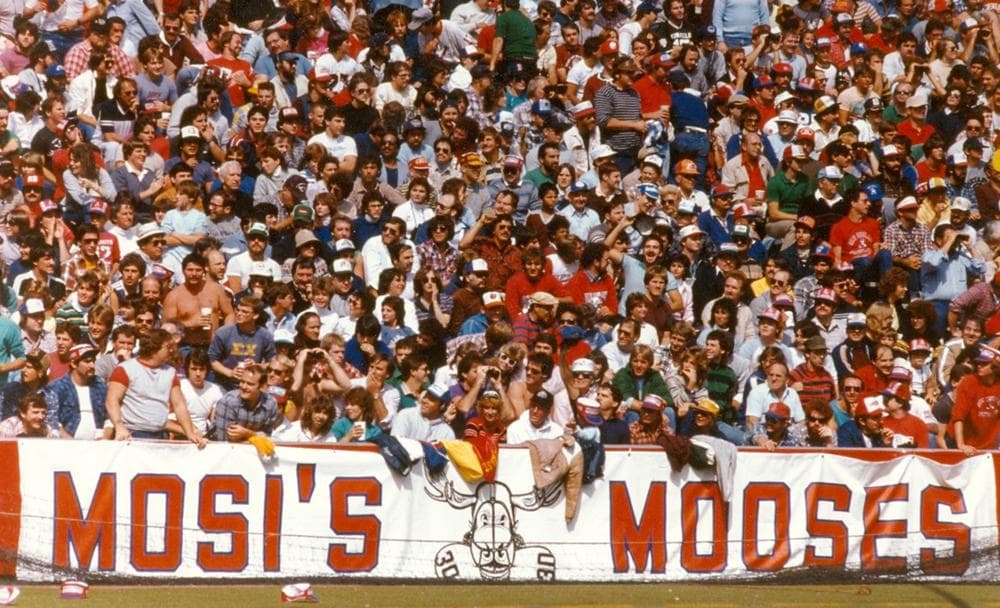 Patriots fan favorite Mosi Tatupu had his own cheering section, known as &quot;Mosi&#39;s Mooses.&quot; (Courtesy of the New England Patriots)