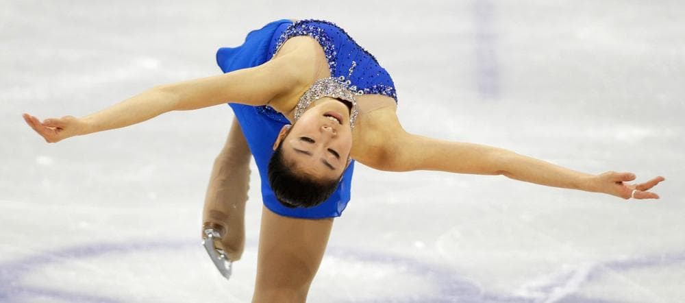 South Korea's Kim Yu-Na performs her free program during the women's figure skating competition at the Vancouver 2010 Olympics in Vancouver Thursday. (AP)