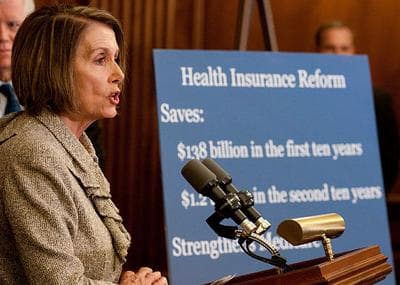 House Speaker Nancy Pelosi, D-California, speaks at a news conference in Washington on Thursday. (AP)