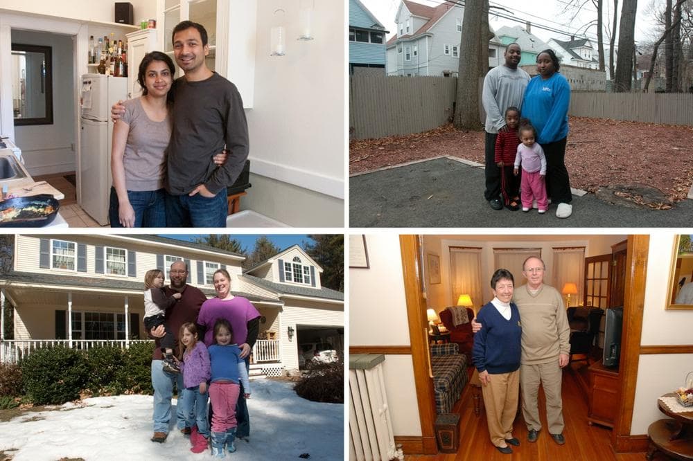These people, detailed throughout our series, have had unique experiences with home owning and renting. (Jess Bidgood for WBUR &amp; Andrew Phelps/WBUR) (Click to enlarge.)