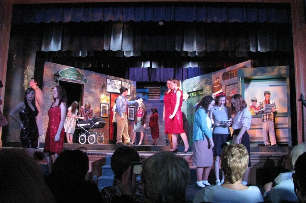 Students and parents at Hull High School raised money on their own for their production of &quot;Guys and Dolls,&quot; above. (Courtesy Jeannie Hulverson) 