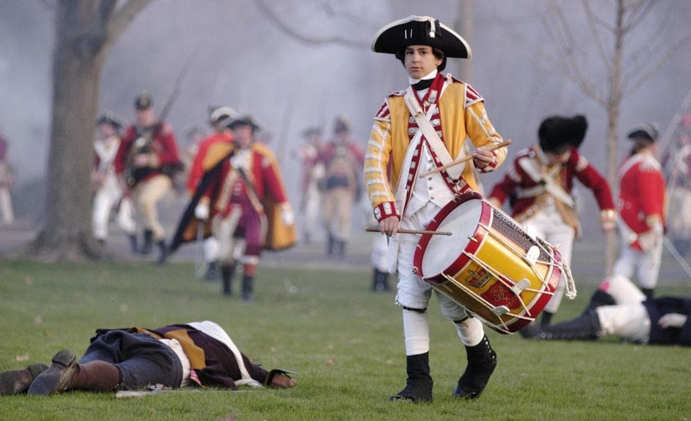A Revolutionary War re-enactment in Lexington. (AP)