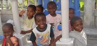 Countless Haitian children were orphaned in the aftermath of the January earthquake. (Courtesy BBC)