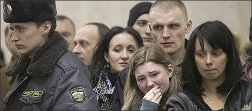 Russians after subway bombing.