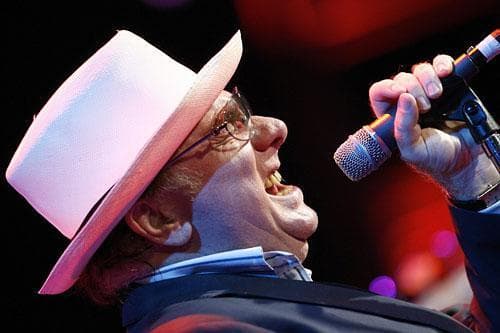 Van Morrison performing at the 41st Montreux Jazz Festival, in Switzerland, July 18, 2007. (AP)
