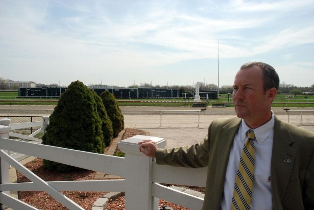 Chip Tuttle, chief operating officer at Suffolk Downs, is hoping the thoroughbred racetrack will receive one of two casino licenses being considered on Beacon Hill. (Lisa Tobin/WBUR)