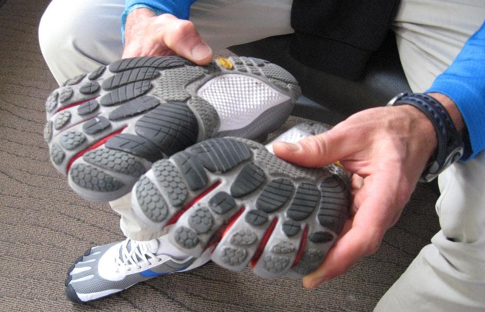 With the shoeless craze sweeping the running community, the Vibram Five Fingers have gained popularity. (Karen Given/Only A Game)