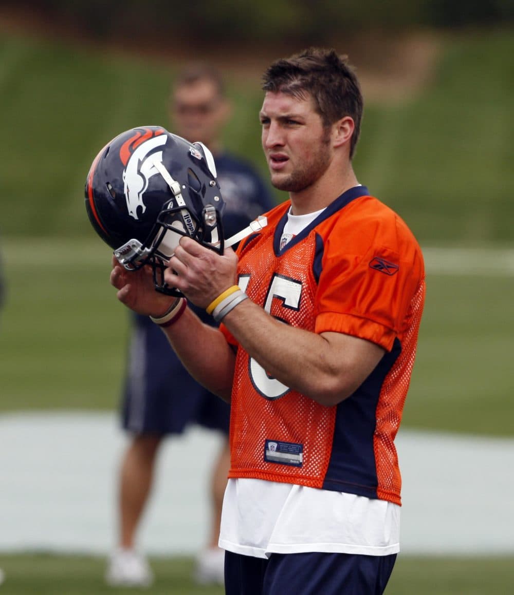 Tim Tebow: Denver Broncos quarterback and nickname specialist. (AP Photo)