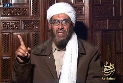 This image, from an undated video shows Sheikh Sa&#039;id al-Masri, also known as Mustafa al-Yazid.. (AP/Site Intelligence Group) 