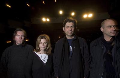 The music group the Cowboy Junkies in Madison, Wis. From left to right are Alan Anton, Margo Timmins, Michael Timmins and Peter Timmins. (AP)