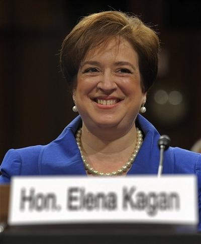Supreme Court nominee Elena Kagan on Capitol Hill in Washington during her confirmation hearing before the Senate Judiciary Committee. (AP) 
