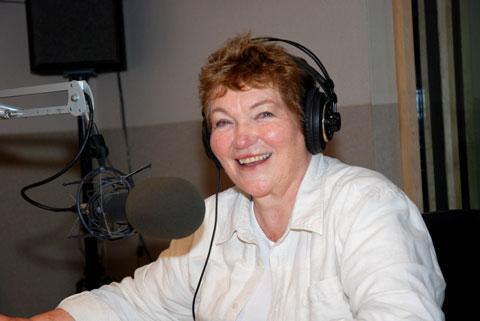 Tina Packer in the On Point studio on Tuesday, June 1. (Credit: Jesse Costa, WBUR)